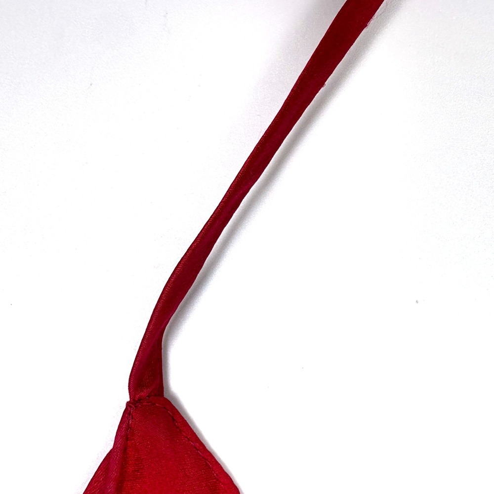 VTG 80/90s Victorias Secret Gold Label Silk Camisole Cami Womens Sz M Cherry Red - Picture 8 of 10